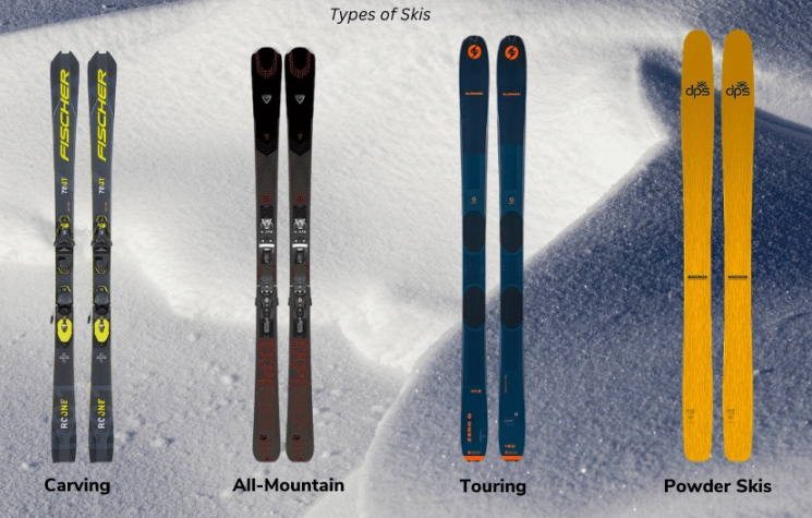 types of skis types of skis