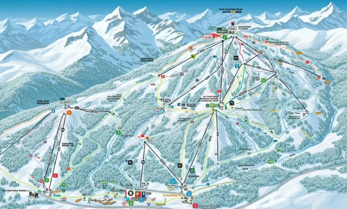 how are ski trails marked