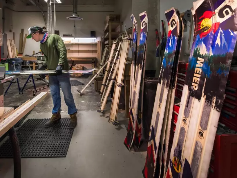 American made skis