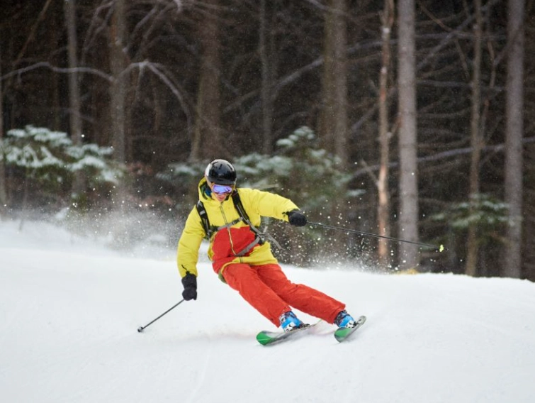 what makes skis turn easier