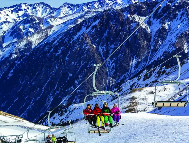 skiing in Kazakhstan