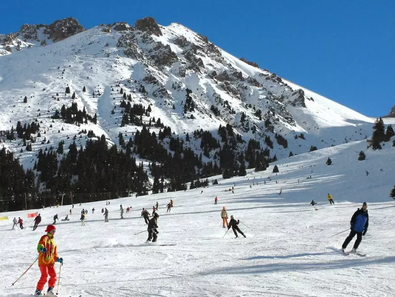 skiing in Kazakhstan