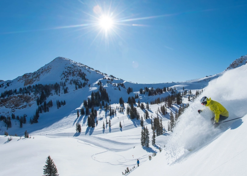 Utah powder snow