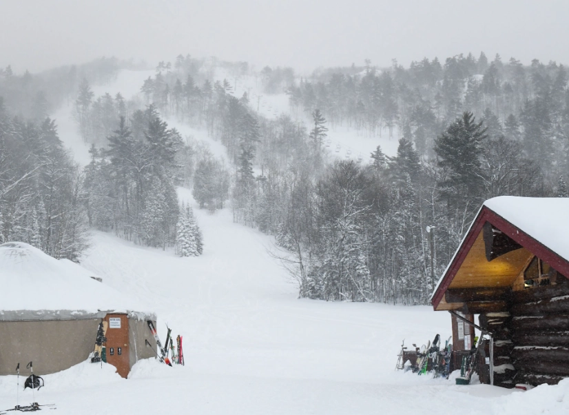 Michigan ski resort deep snow