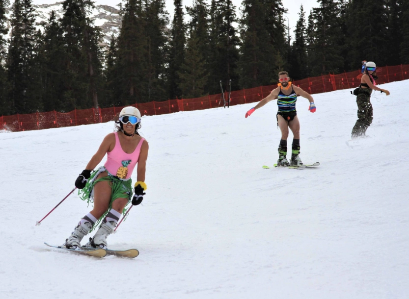 bikini skiing Colorado bikini skiing Colorado