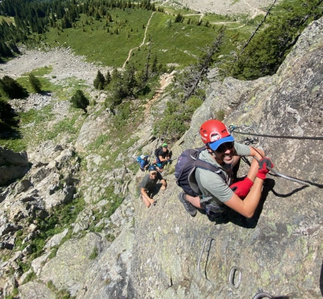 ferrata and skiing combined trips
